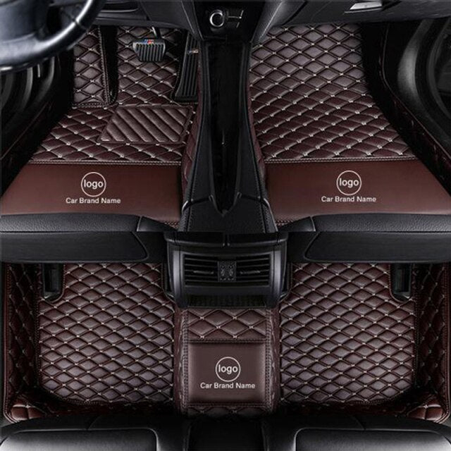 Premium Custom Luxury Car Leather Floor Mat - Full Set - All car Models - COOLCrown Store