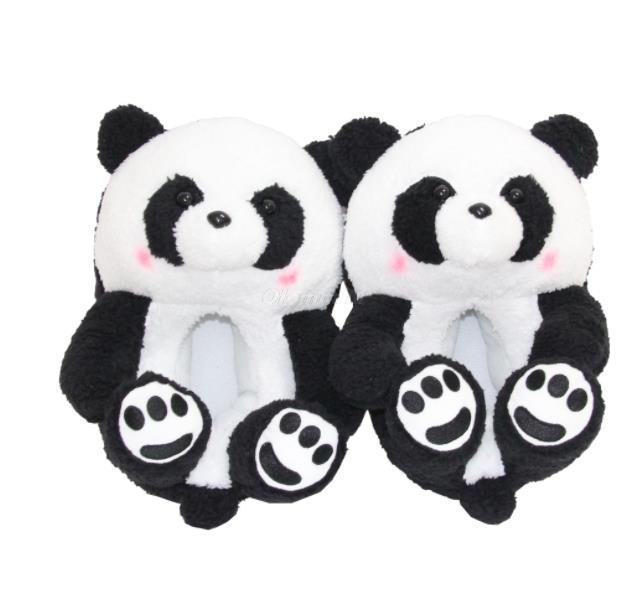 Teddy Bear Plush Furry Faux Cartoon Slippers - COOLCrown Store