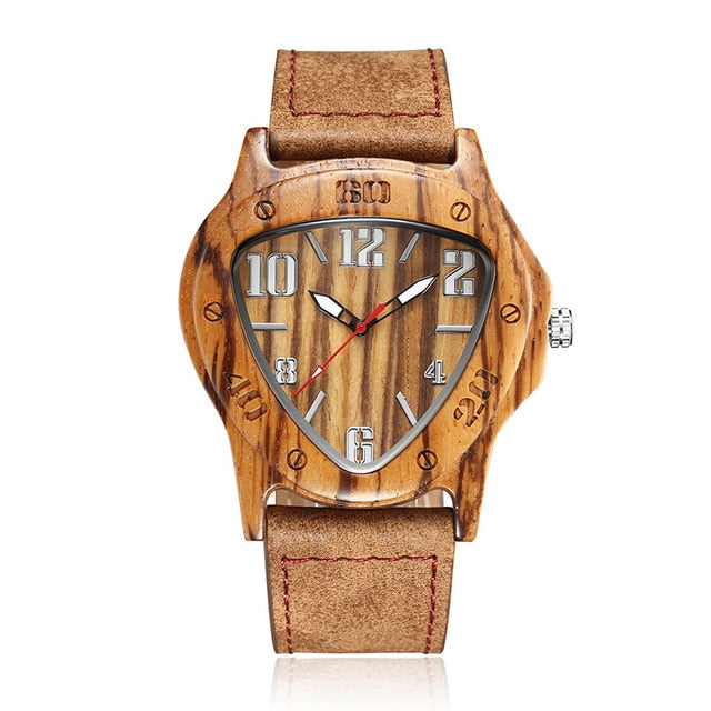 Unique Wooden Quartz Wrist Watch For Men - COOLCrown Store