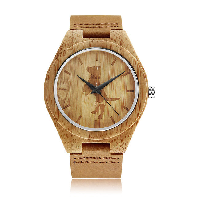 Unique Wooden Quartz Wrist Watch For Men - COOLCrown Store