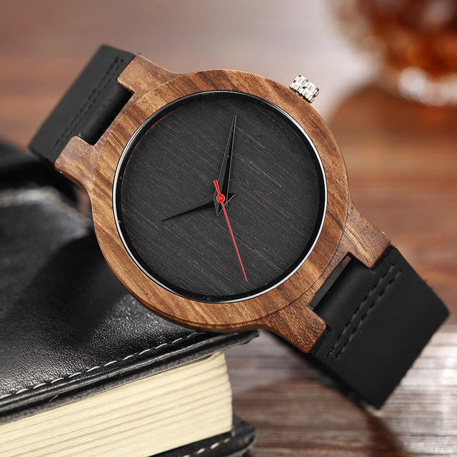 Unique Wooden Quartz Wrist Watch For Men - COOLCrown Store