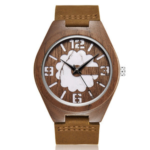 Unique Wooden Quartz Wrist Watch For Men - COOLCrown Store