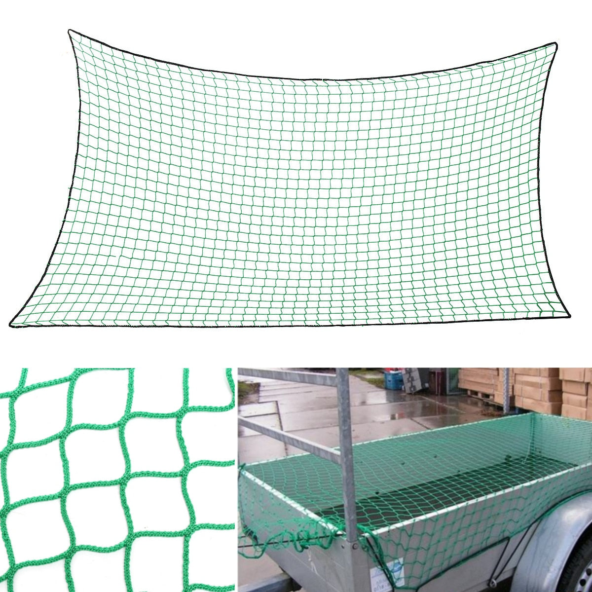 Mesh Cargo Net Strong Heavy Pickup Truck Trailer Dumpster Extend Mesh Covers - COOLCrown Store