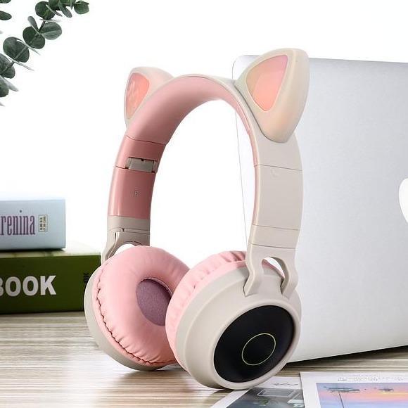 Wireless Cat Ear Headphones Bluetooth Headset - COOLCrown Store