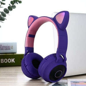 Wireless Cat Ear Headphones Bluetooth Headset - COOLCrown Store