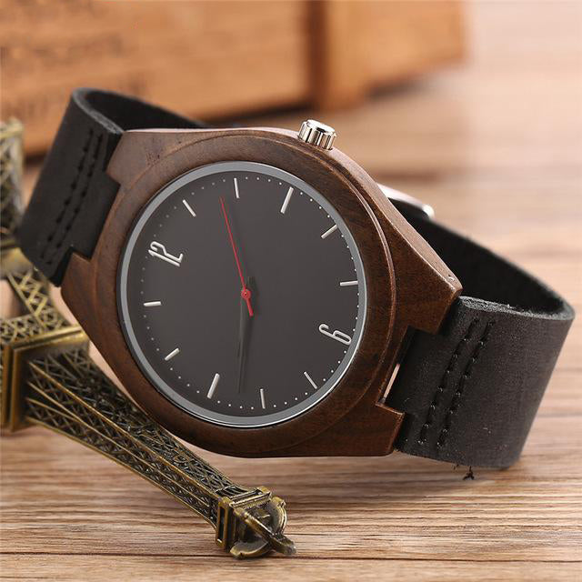 Unique Wooden Quartz Wrist Watch For Men - COOLCrown Store